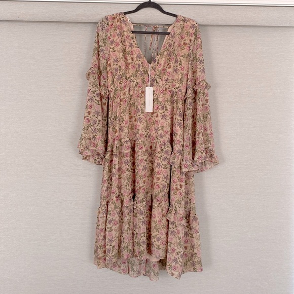 Lush clothing floral print midi dress - Picture 5 of 6